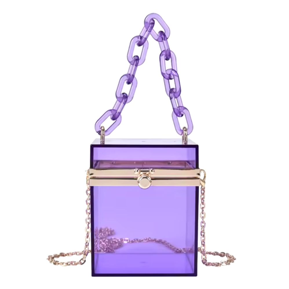 Lavender Acrylic Clutch